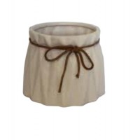 Vaso Cordão Porcelana Baixo  Vaso Cordão Porcelana Baixo